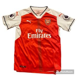 Puma Kids Large Authentic Arsenal Alexis Sanchez Soccer Jersey Great Condition